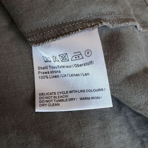 Malvin Hamburg I Love Linen Dress Button Down Size Medium Coastal  Casual - Picture 10 of 13